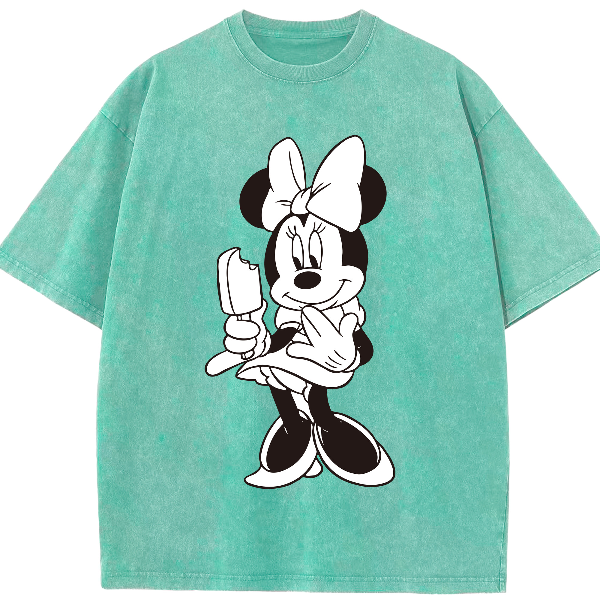 （画像用） ミッキーマウス Mickey Mouse 綿100% ヴィンテージ風 半袖Tシャツ（フロントプリント）